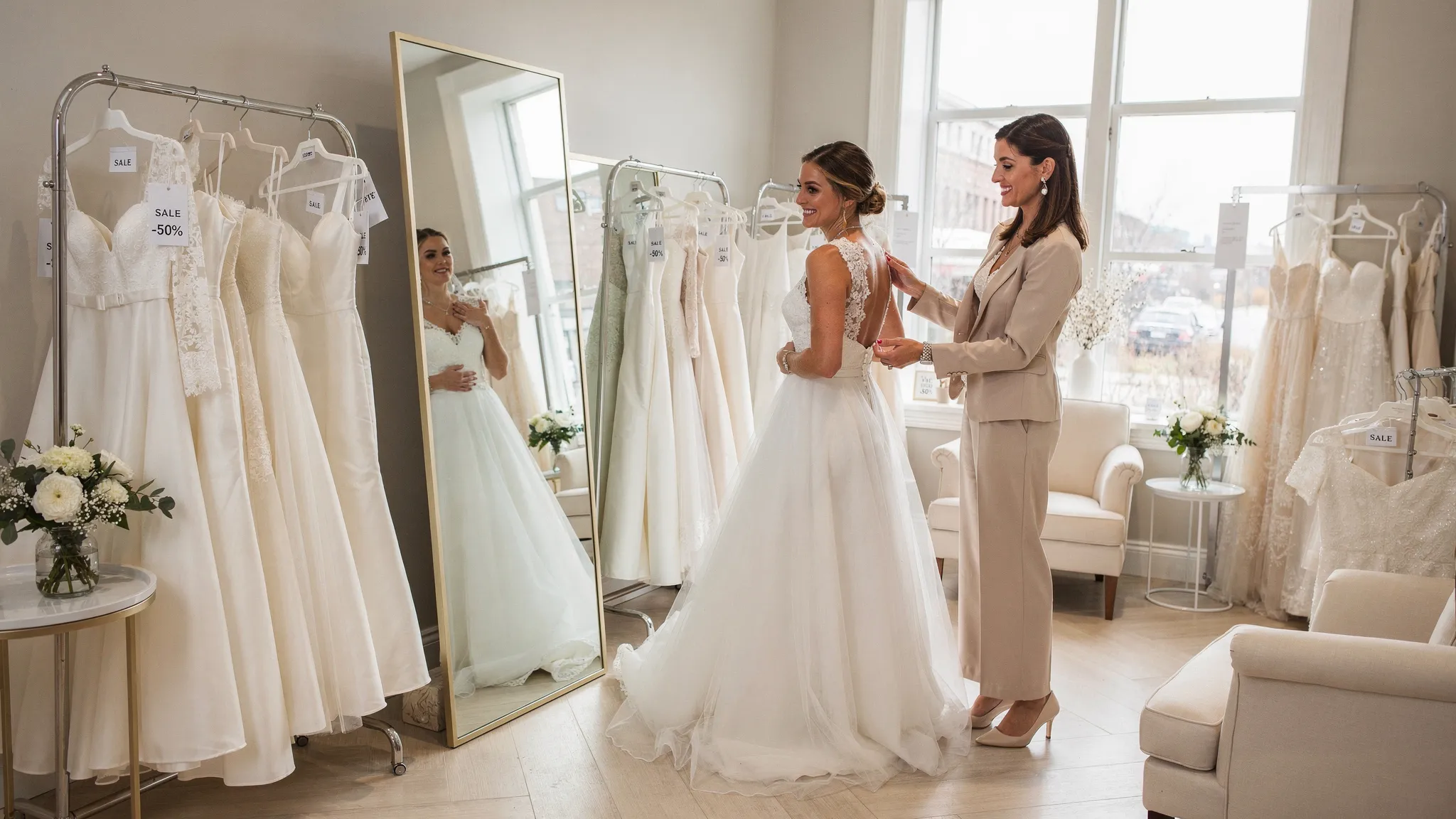 Bruidsmode outlet: zo scoor je jouw droomjurk slim - Main Image