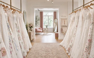 Een trouwjurk met bloemen voor een romantische, eigen look