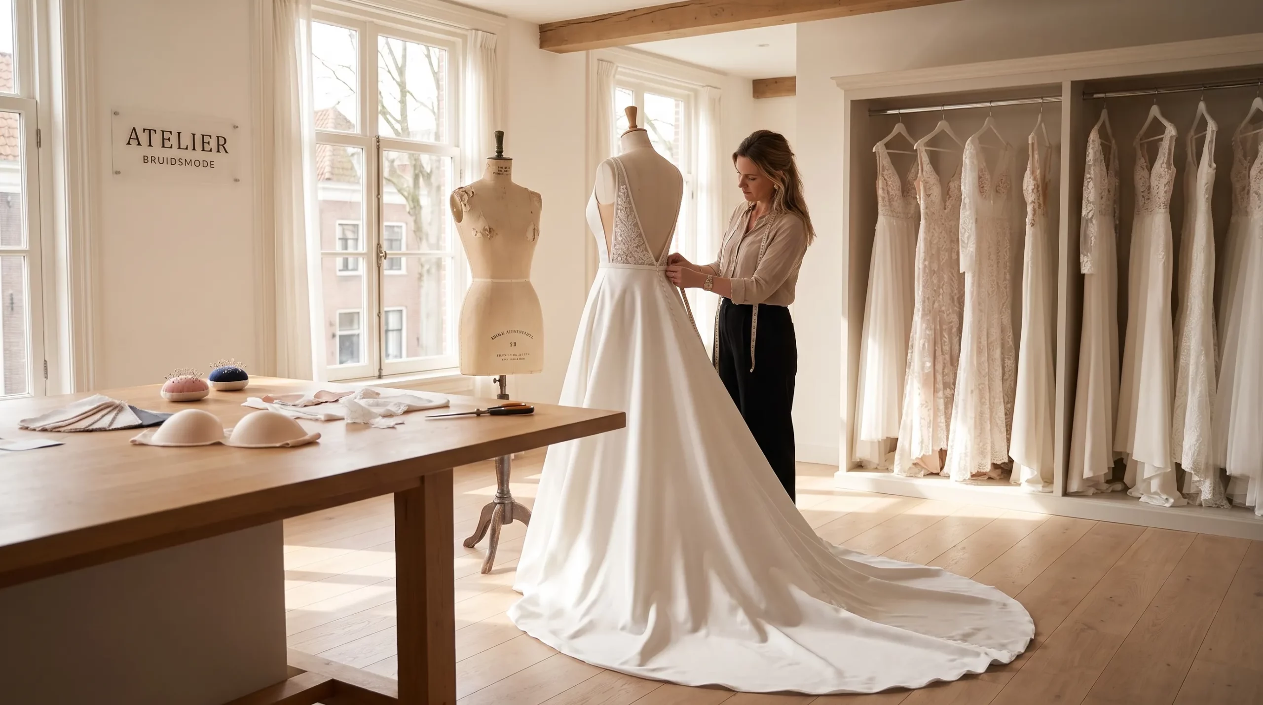 Trouwjurk open rug kiezen zonder in te leveren op steun - Main Image